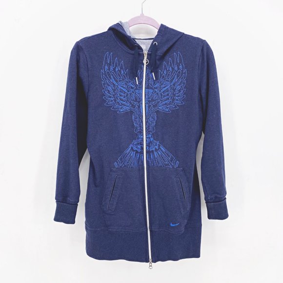 Nike FitDry Phoenix Embroidered Zip Up Hoodie - Picture 1 of 9